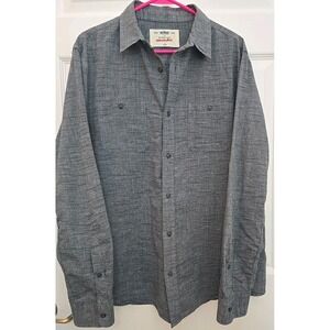 Men's Urban Pipeline Large Gray Button-up Long Sleeze Shirt